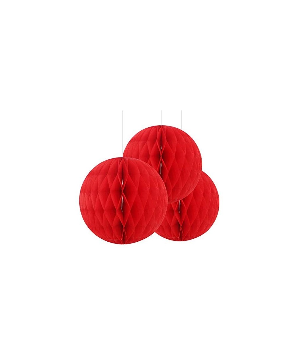 Super Mini Red Paper Honeycomb for Party Decoration (2 Inch 6pcs RED honneycombs) - 2 Inch 6pcs RED honneycombs - CG194LITHZ0...