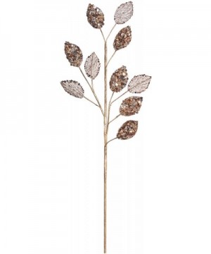 Glitter Plum Leaf Spray- 20"- Chocolate - C018A6O8N5M $19.71 Swags