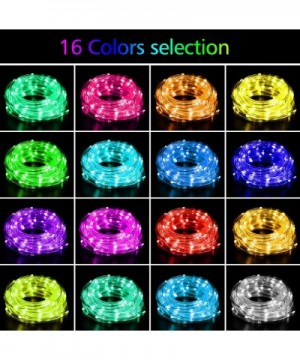 LED Rope Lights Battery Operated- 33ft 100 LED 16 Color Changing Outdoor Rope Lights USB Powered- Waterproof Fairy Lights wit...