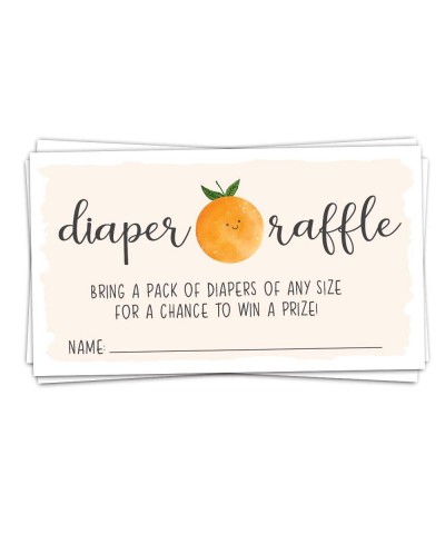 50 Little Cutie Diaper Raffle Tickets for Baby Shower - Invitation Inserts - Gender Neutral - C919EE2R4M5 $5.37 Invitations