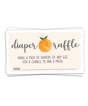 50 Little Cutie Diaper Raffle Tickets for Baby Shower - Invitation Inserts - Gender Neutral - C919EE2R4M5 $5.37 Invitations