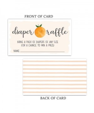 50 Little Cutie Diaper Raffle Tickets for Baby Shower - Invitation Inserts - Gender Neutral - C919EE2R4M5 $5.37 Invitations