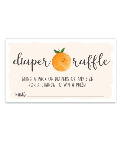 50 Little Cutie Diaper Raffle Tickets for Baby Shower - Invitation Inserts - Gender Neutral - C919EE2R4M5 $5.37 Invitations