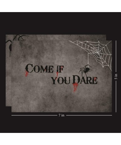 Come If You Dare 15 Halloween Invitations with Envelopes for Adult- Themed- Costume- or Kids Party. Spooky Blood and Spider C...