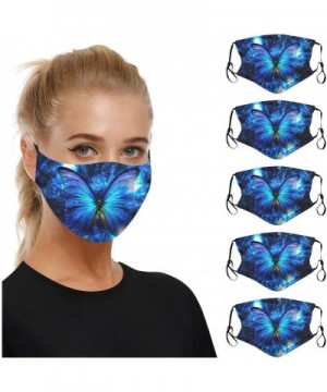 Tie-dye Colorful Pretty 3D Printed Adjustable Stretch mask with Can Add Filter Gasket 4Ply Protection (5 PCS- 2) - 2 - C619GY...