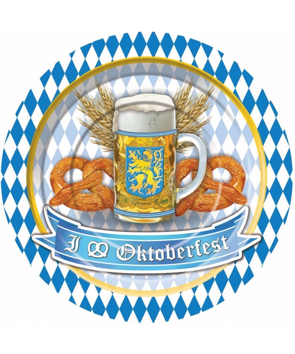 Oktoberfest 9" Plates 9"- Multi-Color - CC18DS006RI $7.17 Party Tableware