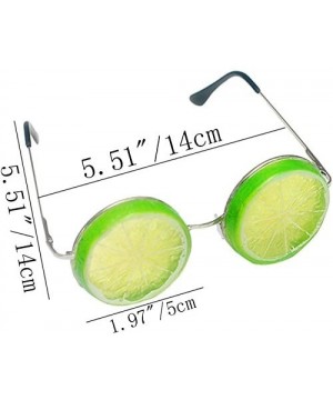 2PCS Creative Unisex Lemon Shaped Eyeglasses Photography Props for Outdoor/Indoor Wedding Photography (2PCS Green Lemon) - 2P...