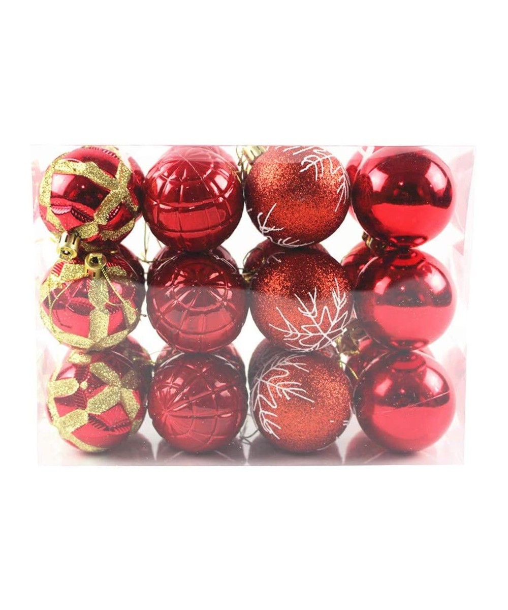 24 Pcs Christmas Ball Ornaments Shatterproof Christmas Decorations Tree Balls for Holiday Wedding Party Decoration- 24 Counts...