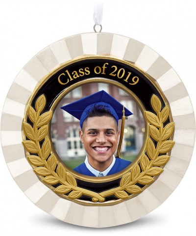 Christmas Ornament Year Dated Congrats- Grad Picture Frame Porcelain and Metal- 2019 Graduation - CT18KKGDWTR $5.41 Ornaments