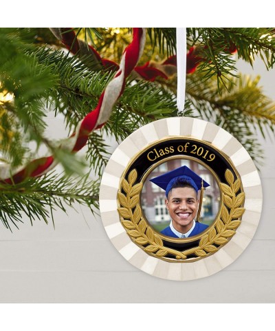 Christmas Ornament Year Dated Congrats- Grad Picture Frame Porcelain and Metal- 2019 Graduation - CT18KKGDWTR $5.41 Ornaments