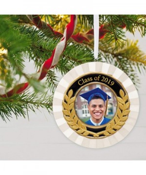 Christmas Ornament Year Dated Congrats- Grad Picture Frame Porcelain and Metal- 2019 Graduation - CT18KKGDWTR $5.41 Ornaments