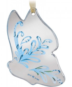 Christmas Ornament 2019 Graduation Gift Change is Beautiful Butterfly Glass - C418KKG9EU3 $7.97 Ornaments