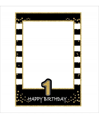 Glitter Happy Birthday Party Frame Photo Prop 1st 16th18th 21st 30th 40th 50th 60th 70th Birthday DIY Picture For All Ages - ...