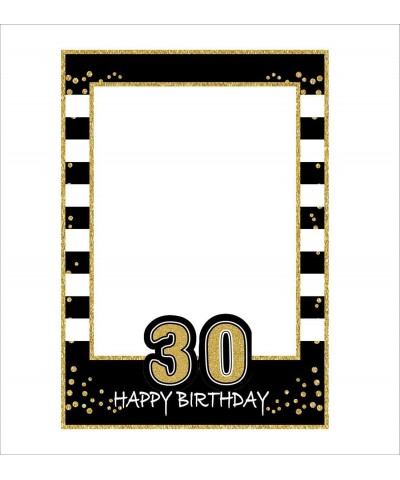 Glitter Happy Birthday Party Frame Photo Prop 1st 16th18th 21st 30th 40th 50th 60th 70th Birthday DIY Picture For All Ages - ...