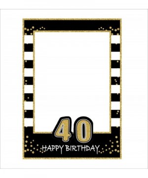Glitter Happy Birthday Party Frame Photo Prop 1st 16th18th 21st 30th 40th 50th 60th 70th Birthday DIY Picture For All Ages - ...