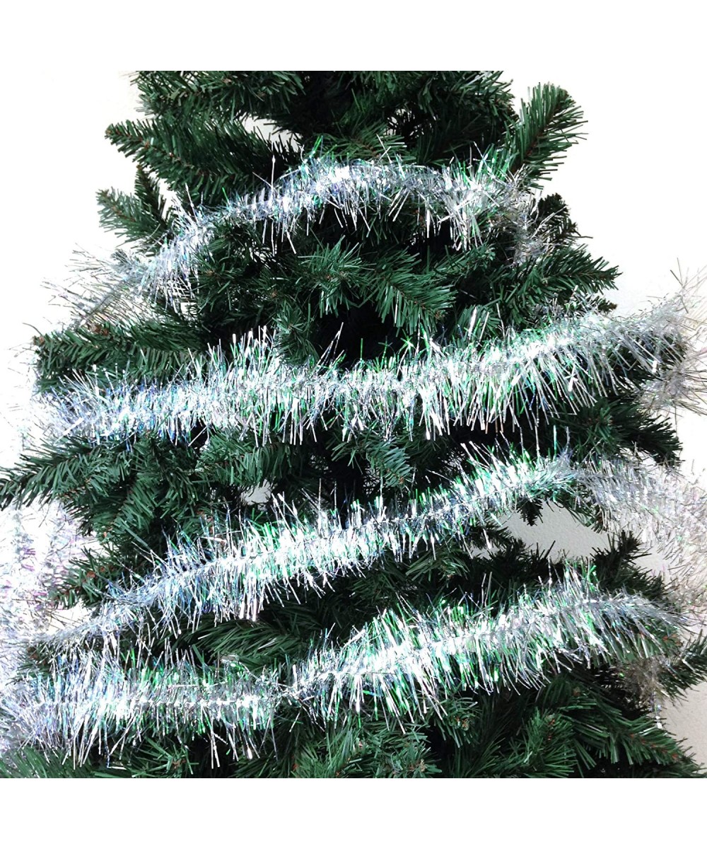 36 FT Christmas Garland Classic Christmas Decorations- Silver/Green - 3 - CX18K7UMDWN $6.71 Garlands