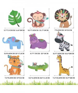 Animal Party Decration-Animal Birthday Party Centerpiece Sticks-Jungle Safari Animal Table Topper Cutouts for Baby Showers Ki...
