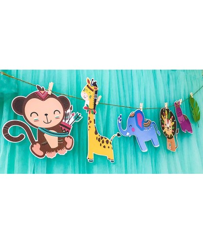 Animal Party Decration-Animal Birthday Party Centerpiece Sticks-Jungle Safari Animal Table Topper Cutouts for Baby Showers Ki...