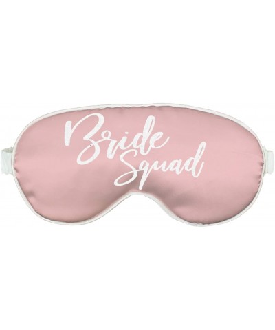 Bridal Party Favors Supplies -Glam White Glitter Bride Squad Sleep Mask - Bachelorette Party Sleep Mask - Rose Gold Blush w/W...