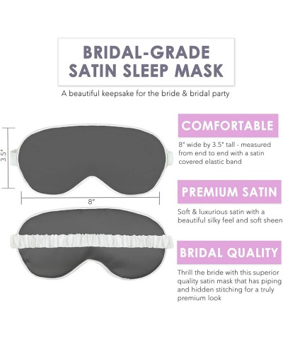 Bridal Party Favors Supplies -Glam White Glitter Bride Squad Sleep Mask - Bachelorette Party Sleep Mask - Rose Gold Blush w/W...