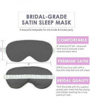 Bridal Party Favors Supplies -Glam White Glitter Bride Squad Sleep Mask - Bachelorette Party Sleep Mask - Rose Gold Blush w/W...