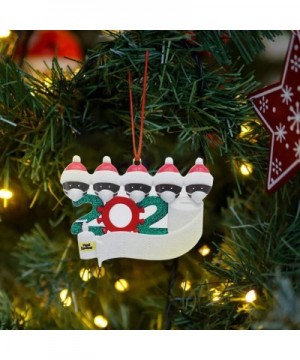 2020 Christmas Pendant Hanging Tree with Family Members Holiday Creative Free Personalizing Decoration Gift (A-Black5- 1PC) -...