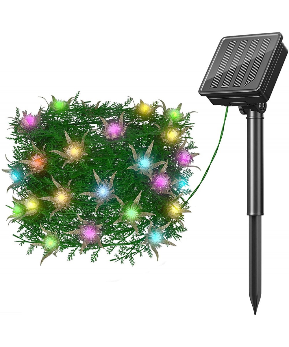 Solar String Lights- 30 LED Outdoor Solar Flowers String Lights - Waterproof Decorative Solar Powered Fairy Lights with 8 Lig...