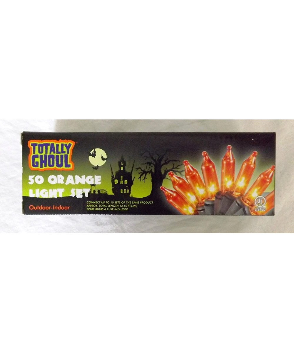 Totally Ghoul 50 Orange Light Set - CT11DMUVI99 $7.95 Indoor String Lights
