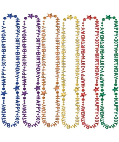 12-Pack "30th" Birthday Beads-of-Expression Party Item- 36-Inch - CQ11HURK5U3 $11.60 Favors