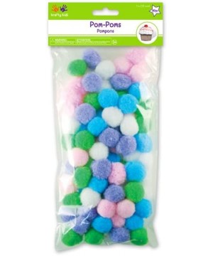 Krafty Kids KC210B Pom-Poms- 25mm- Pastel Colors- 80-Piece - CF11GPZ101T $4.59 Tissue Pom Poms