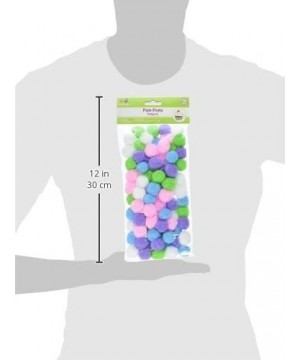 Krafty Kids KC210B Pom-Poms- 25mm- Pastel Colors- 80-Piece - CF11GPZ101T $4.59 Tissue Pom Poms