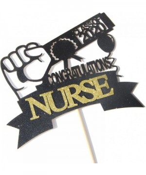 2020 Graduation Nurse Cake Topper - Medical Science High School/College Graduate Congratulations Cake Decorations-Congrats RN...