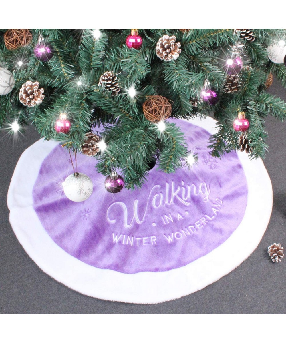 Christmas Tree Skirt Plush Ornaments Decorations Xmas Decor for Holiday Party Home - 3 - CN18U58LT4G $18.08 Tree Skirts
