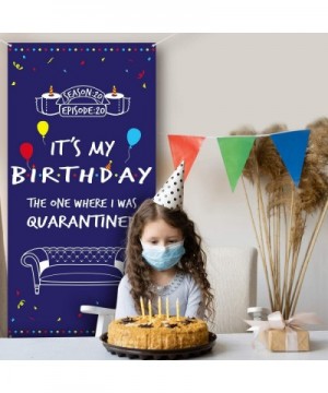 Quarantine Theme Birthday Party Decoration Door Banner Backdrop - Blue - CD19IILG4O4 $5.70 Banners