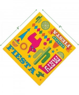 Fiesta Party Supplies - Bright Fiesta Paper Dessert Plates and Beverage Napkins (Serves 16) - Bright Fiesta Paper Dessert Pla...