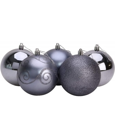 5-100mm Large Baubles - Shiny- Matte & Glitter Design - Christmas Decorations (Graphite Grey) - Graphite Grey - CZ18IDDTOKS $...