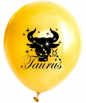 15pcs 12 Constellation Balloons Taurus Balloons Gold Confetti Balloons for Constellation Zodiac Themed Party Birthday Party D...