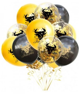 15pcs 12 Constellation Balloons Taurus Balloons Gold Confetti Balloons for Constellation Zodiac Themed Party Birthday Party D...