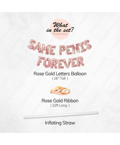 Bachelorette Party Balloons Rose Gold 16" Letters - Bachelorette Party Decorations Set - Hen Party Supplies - Bridal Shower H...