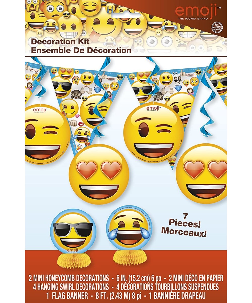 Emoji Party Decorating Kit- 7pc - CZ12FO3BY2R $5.28 Banners & Garlands