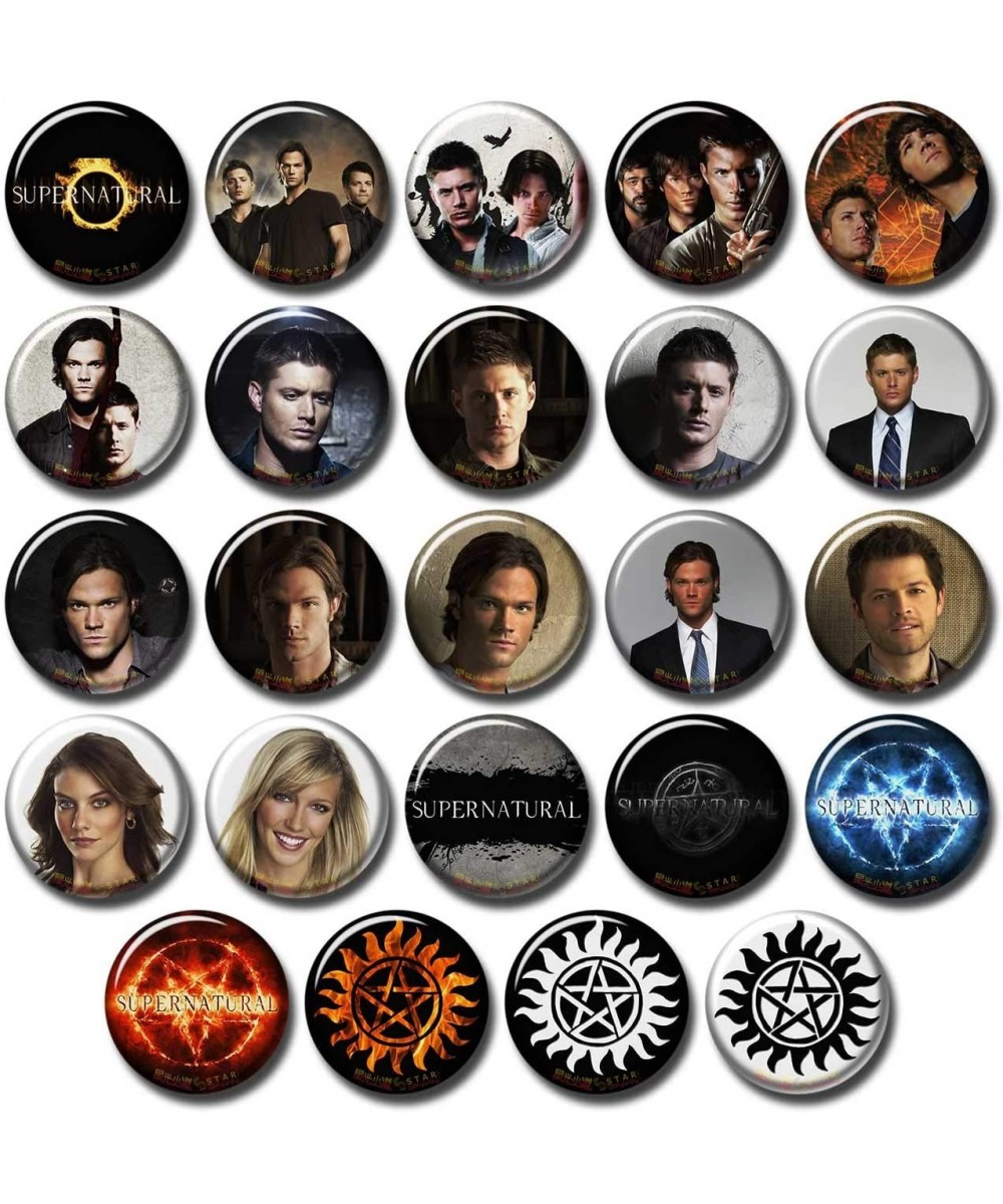 24 pcs Supernatural Button Pins Set Pack 1.5"/3.7cm- TV Show Logo & Casts- 253-P001 - 253-p001 - CN18RSRM4E2 $21.17 Favors