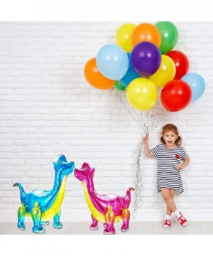 3 Pieces 3D Dinosaur Balloons Standing Dinosaur Balloons Foil Dinosaur Inflatable Balloons for Dinosaur Jungle Themed Birthda...