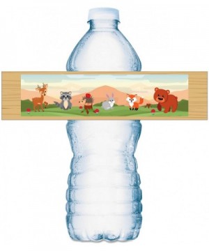 20 Forest Animals Water Bottle Labels Woodland Animals Waterproof Water Bottle Wrappers Its a Boy Water Bottle Stickers Label...