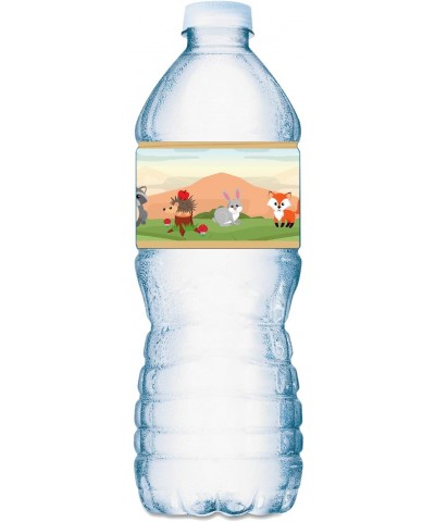 20 Forest Animals Water Bottle Labels Woodland Animals Waterproof Water Bottle Wrappers Its a Boy Water Bottle Stickers Label...