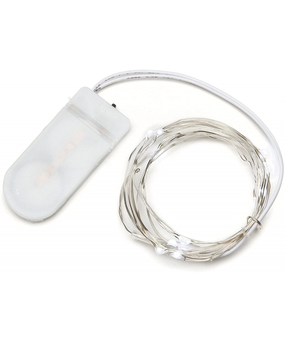 Moon-104 Battery Operated Light Set- 4.5-feet with 12 Bright White Lights - CE11CBAVFOX $5.83 Indoor String Lights
