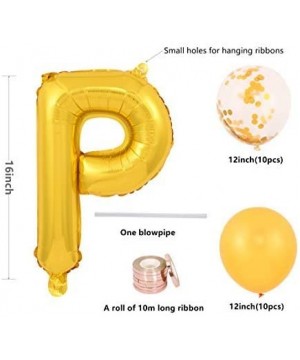 Happy Birthday Balloons Banner(Gold) 10pcs Latex Balloons 10pcs Confetti Balloons Kids and Adults Birthday Party Decor and Ev...