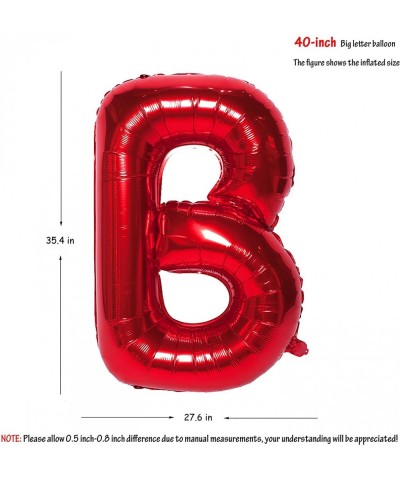 Letter Balloons 40 Inch Giant Jumbo Helium Foil Mylar for Party Decorations Red B - Letter B - CI19CD0MODH $4.99 Balloons