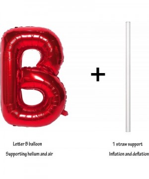 Letter Balloons 40 Inch Giant Jumbo Helium Foil Mylar for Party Decorations Red B - Letter B - CI19CD0MODH $4.99 Balloons