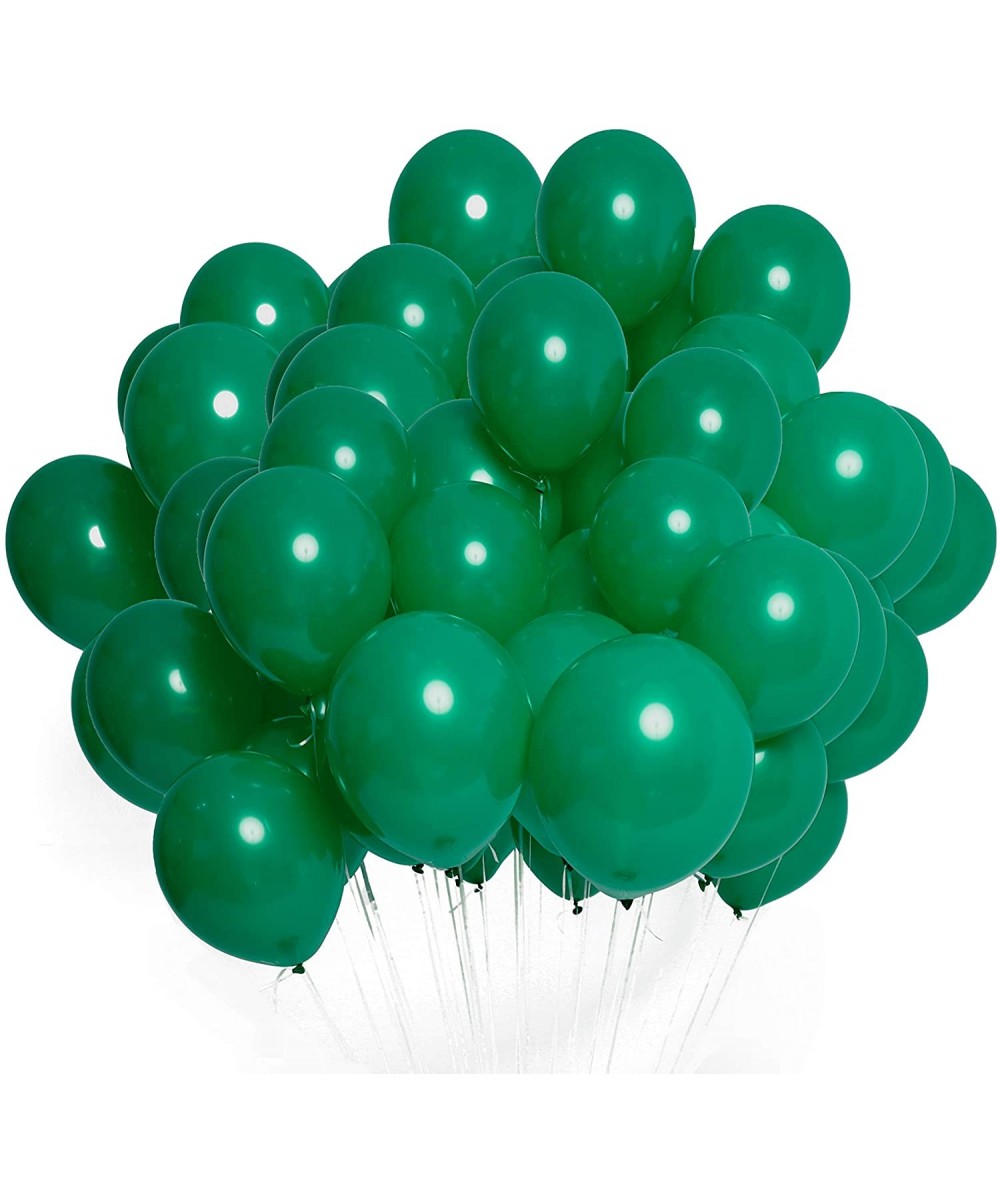 Party Premium Quality Balloons- 50-Pack- 12 Inches Solid Standard Color- 100% Biodegradable Latex Balloons- Green - Green - C...