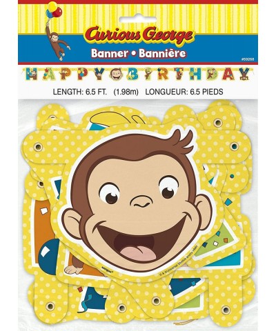 Curious George Themed Party Decorations - Includes Party Banner-Tablecloth and Ten 12" Balloons. - CF18U5ONS07 $6.25 Party Packs